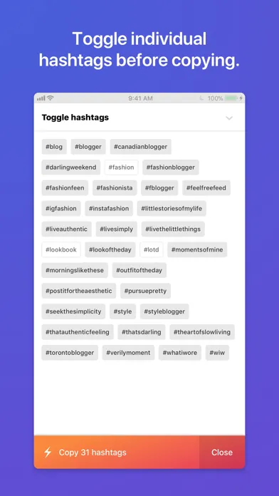 Jetpack Hashtag Assistant应用截图