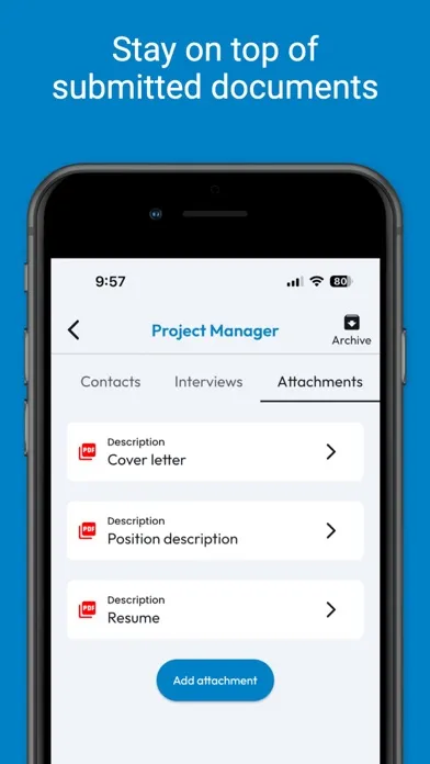 Ảnh chụp màn hình của JobScope - Track your jobs
