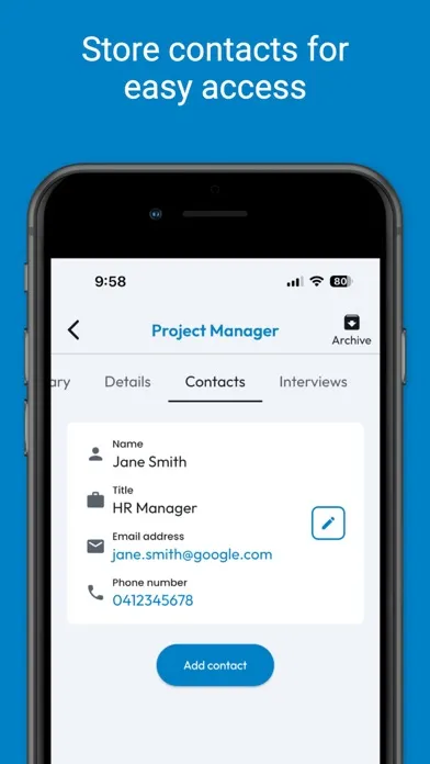 Ảnh chụp màn hình của JobScope - Track your jobs