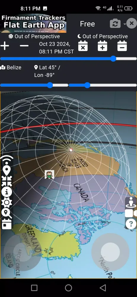 Flat Earth Firmament Trackers سکرین شاٹس