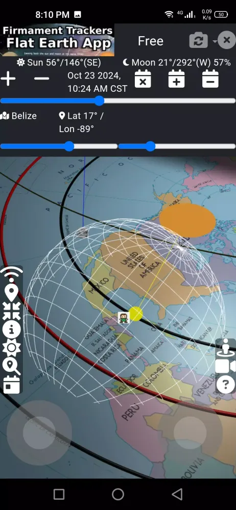 Flat Earth Firmament Trackers سکرین شاٹس