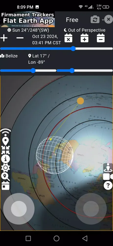 Flat Earth Firmament Trackers سکرین شاٹس