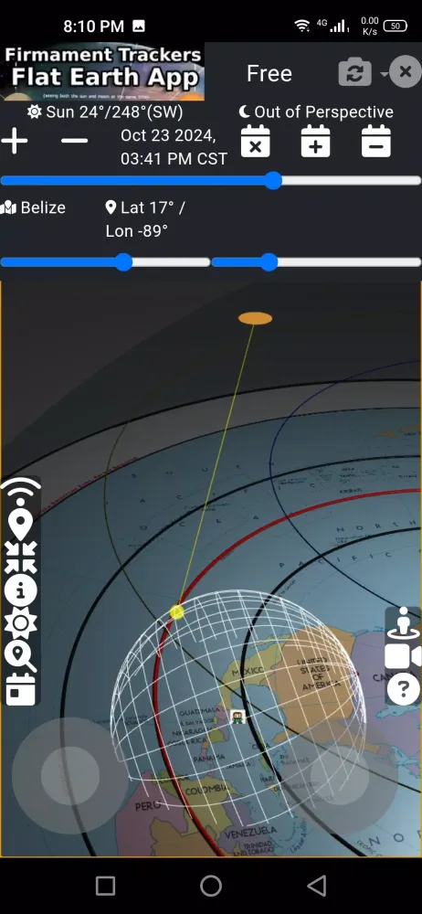 Flat Earth Firmament Trackers سکرین شاٹس