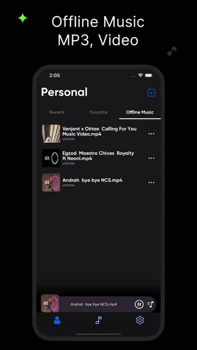 Capturas de tela do Offline Music Player: Music EQ