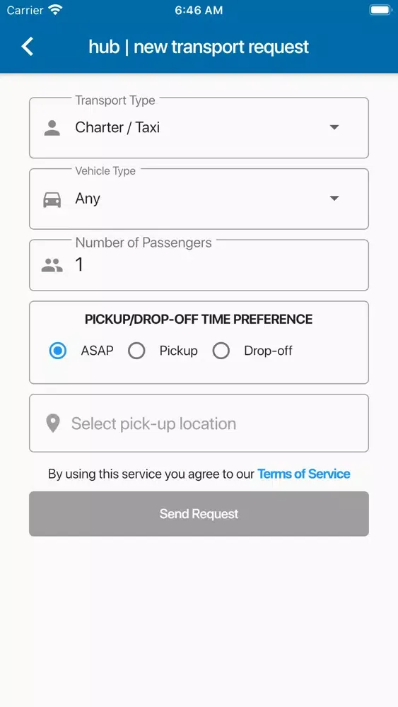 Transport Hub | Customer Ekran Görüntüleri
