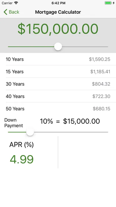 Capturas de tela do Simple Finance Calculator