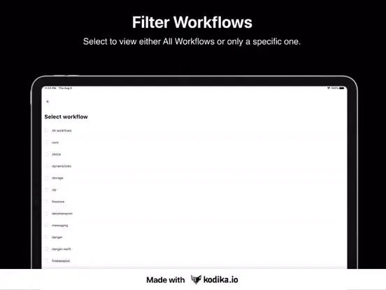 ActionsHub - GitHub Actions iPad Screenshots