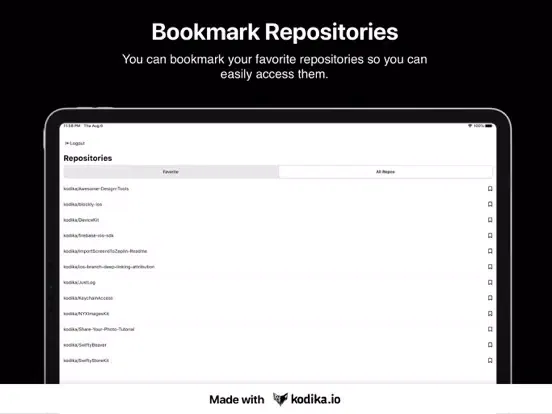 ActionsHub - GitHub Actions iPad Screenshots
