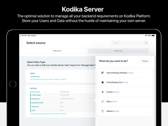 Kodika - No Code App Builder iPad  স্ক্রিনশট