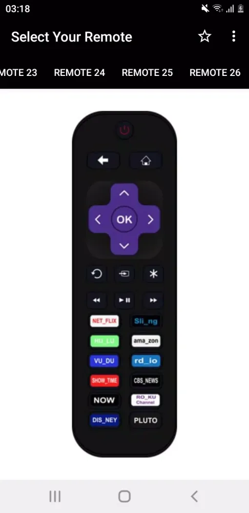 Ảnh chụp màn hình của TCL TV Remote