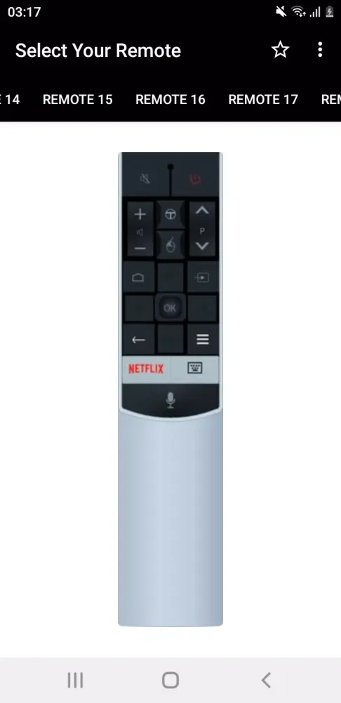 Ảnh chụp màn hình của TCL TV Remote