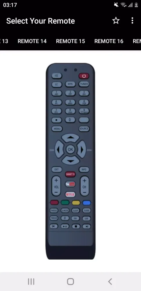 Ảnh chụp màn hình của TCL TV Remote