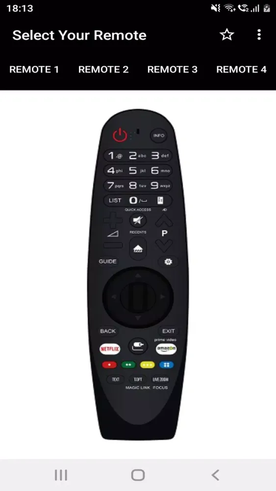 Zrzuty ekranu WebOS TV Remote