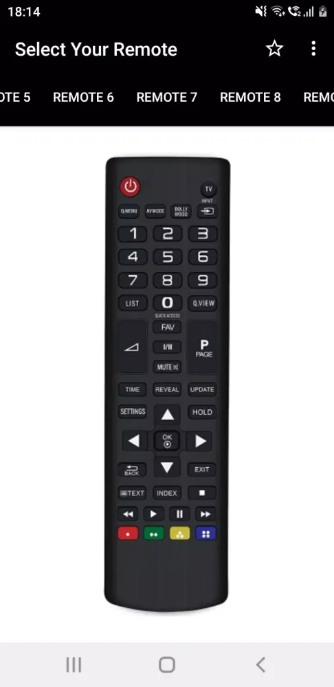Zrzuty ekranu WebOS TV Remote