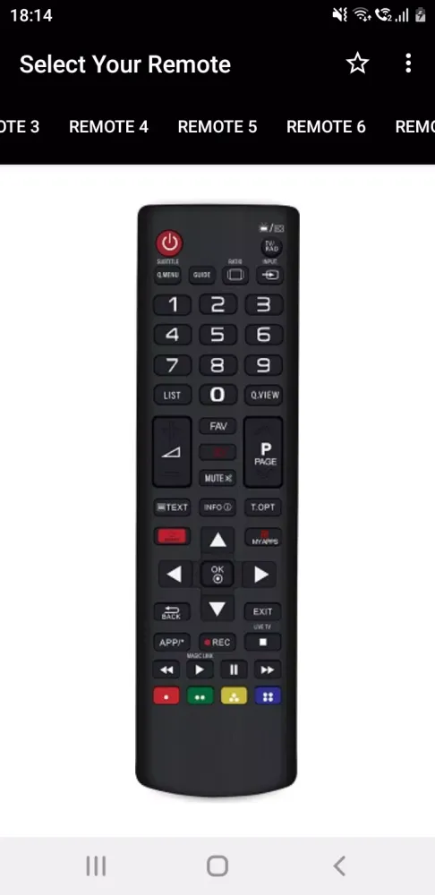 Zrzuty ekranu WebOS TV Remote