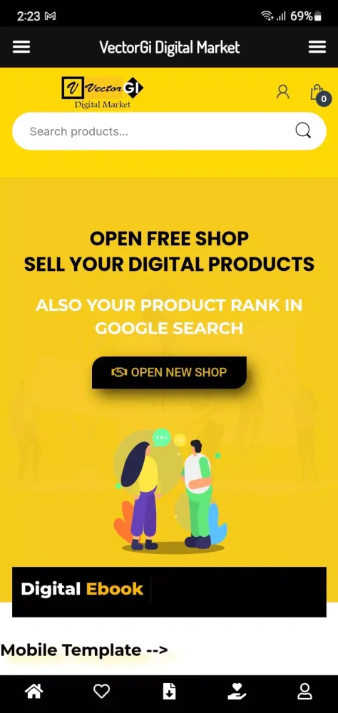 Digital Products Vector Gi 스크린샷