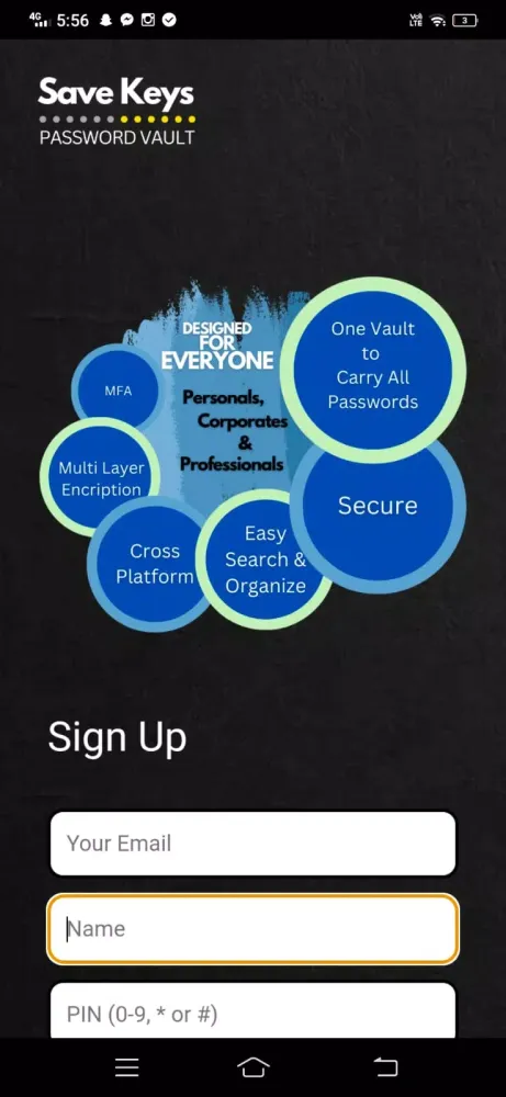 Save Keys Screenshots