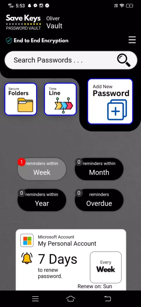 Save Keys Screenshots