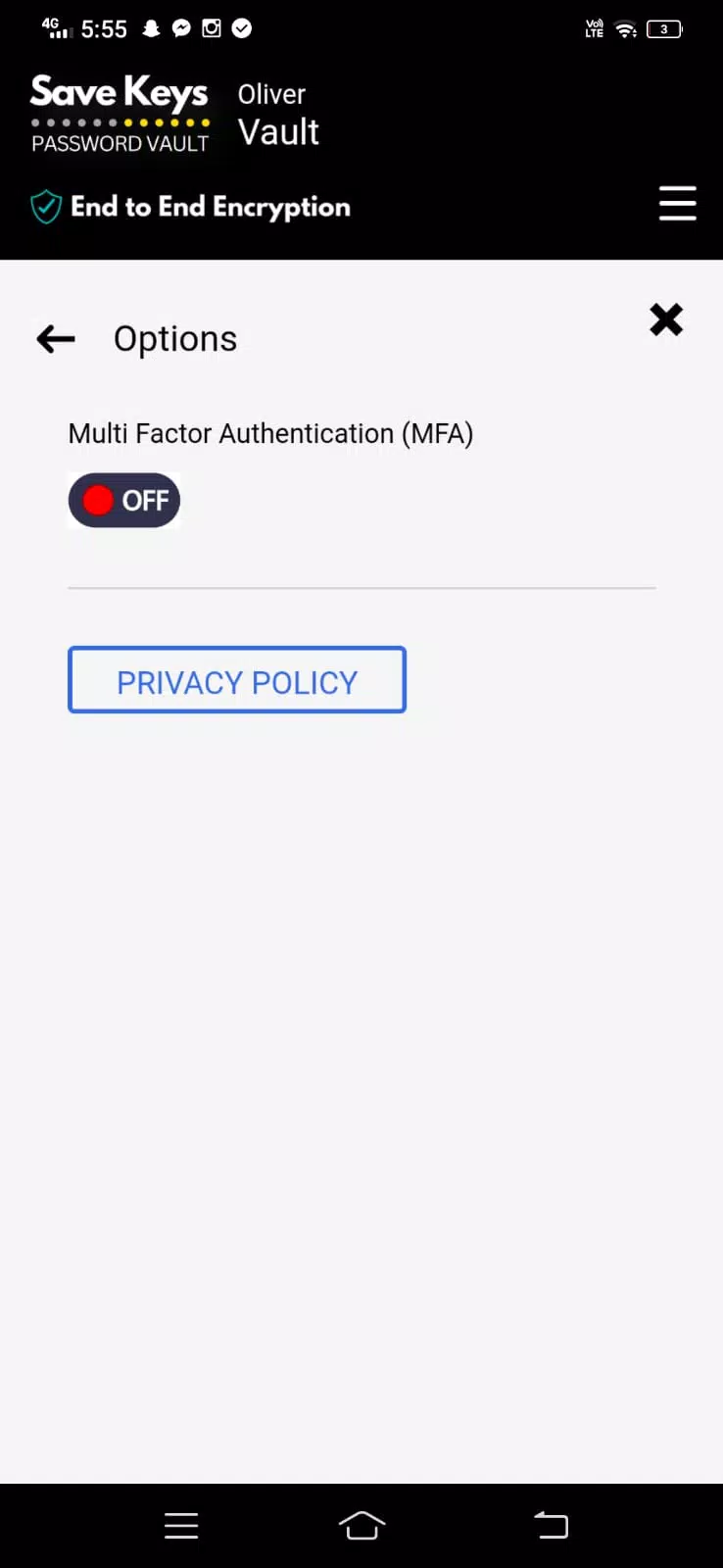 Save Keys Screenshots