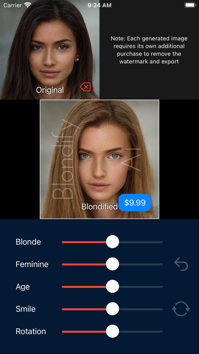 Blondify Ekran Görüntüleri