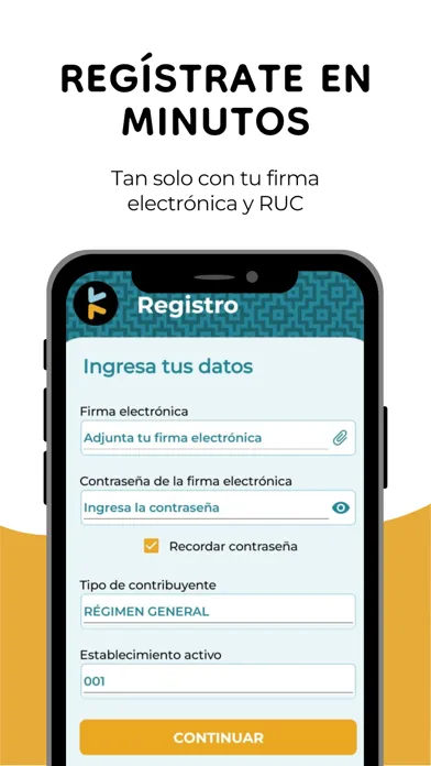 ภาพหน้าจอของ Kupuna Impuestos + Facturación