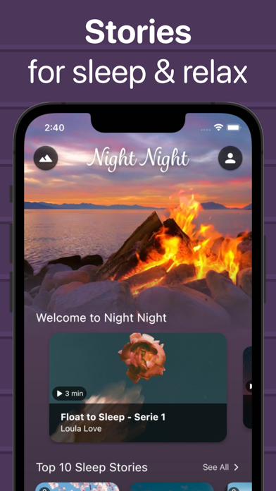 Ảnh chụp màn hình của Goodnight - Sleep Stories