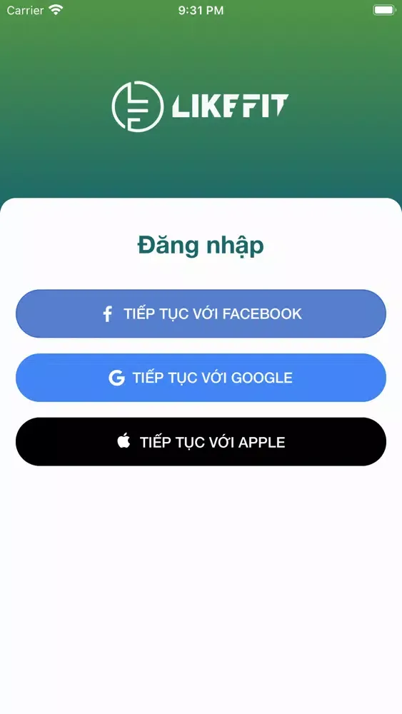 Screenshot di LikeFit