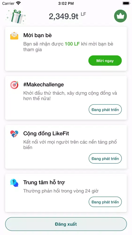 Screenshot di LikeFit