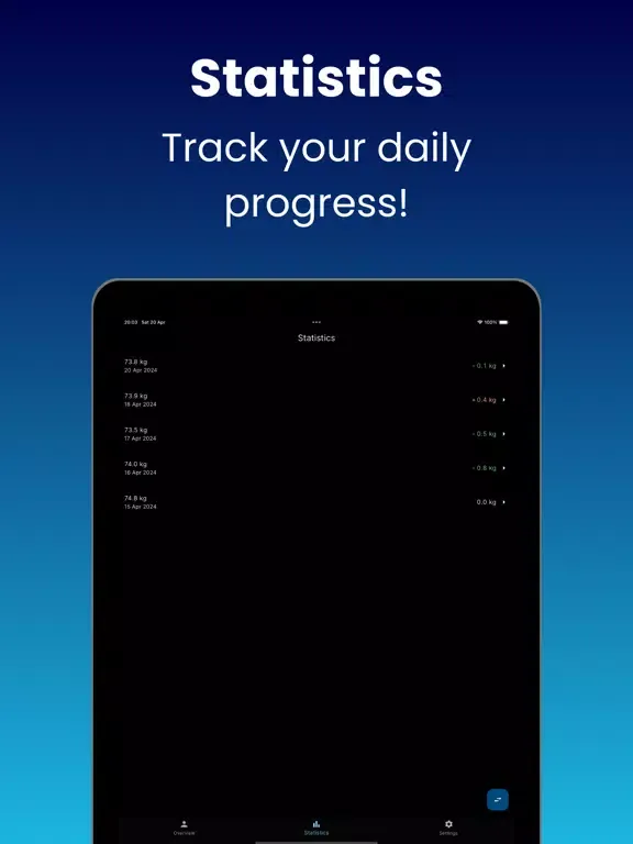 تصاویر Easy Weight Loss Tracker iPad 