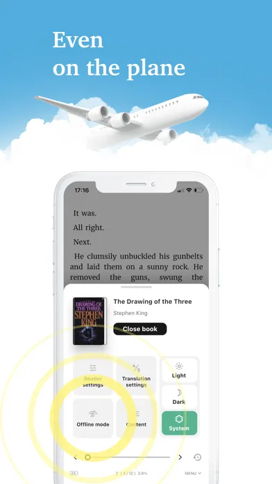 Capturas de tela do Linga: Books with translations