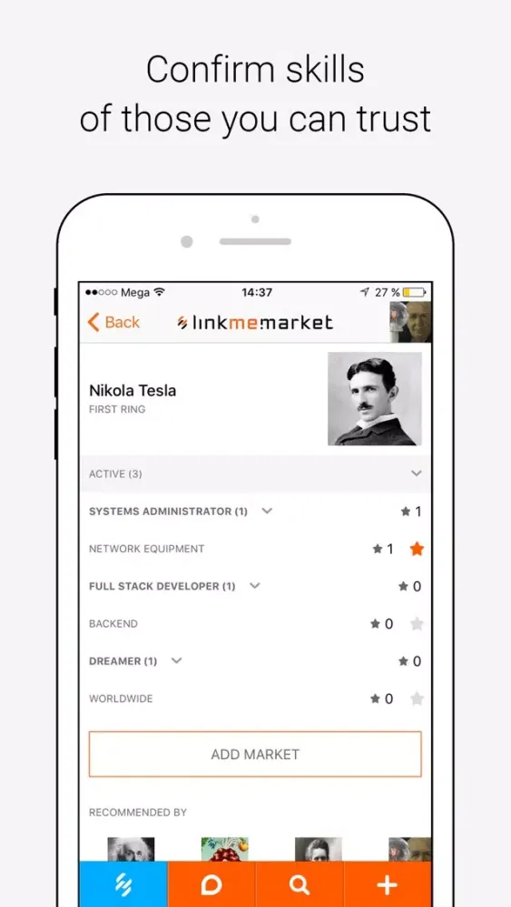 Ảnh chụp màn hình của linkme.market