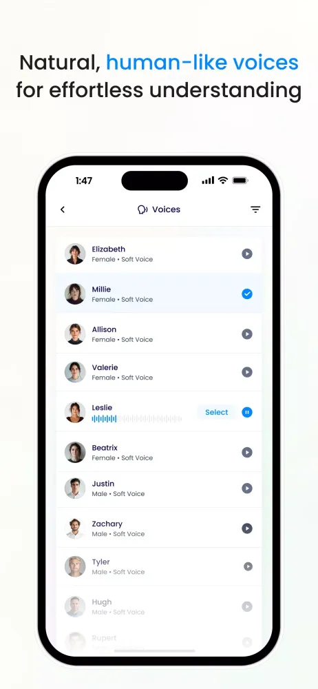 Screenshot di Listening