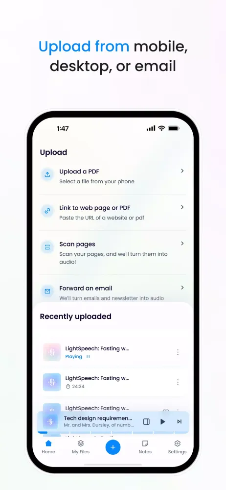 Screenshot di Listening