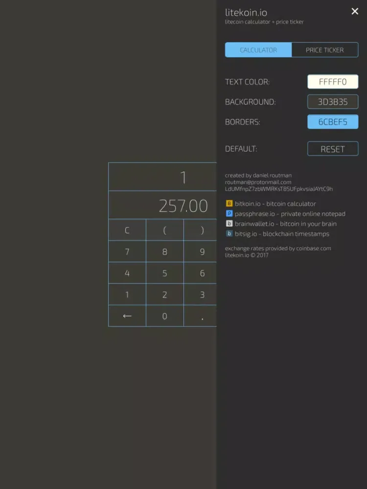 litekoin.io iPad  스크린샷