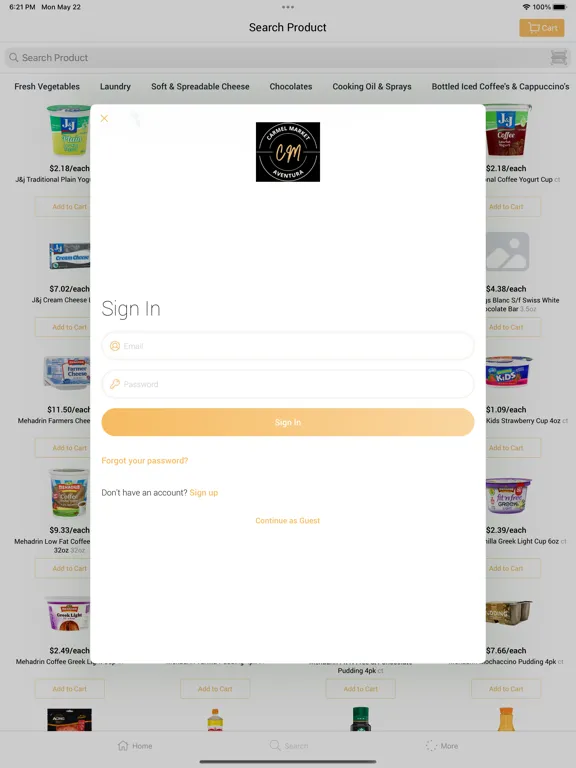 Carmel Market iPad  스크린샷