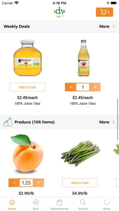 Tangkapan layar Goodwin's Organic Foods