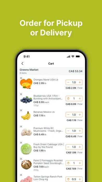 Greens Market Screenshots