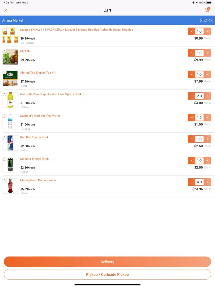 Ariana Market iPad  Screenshots