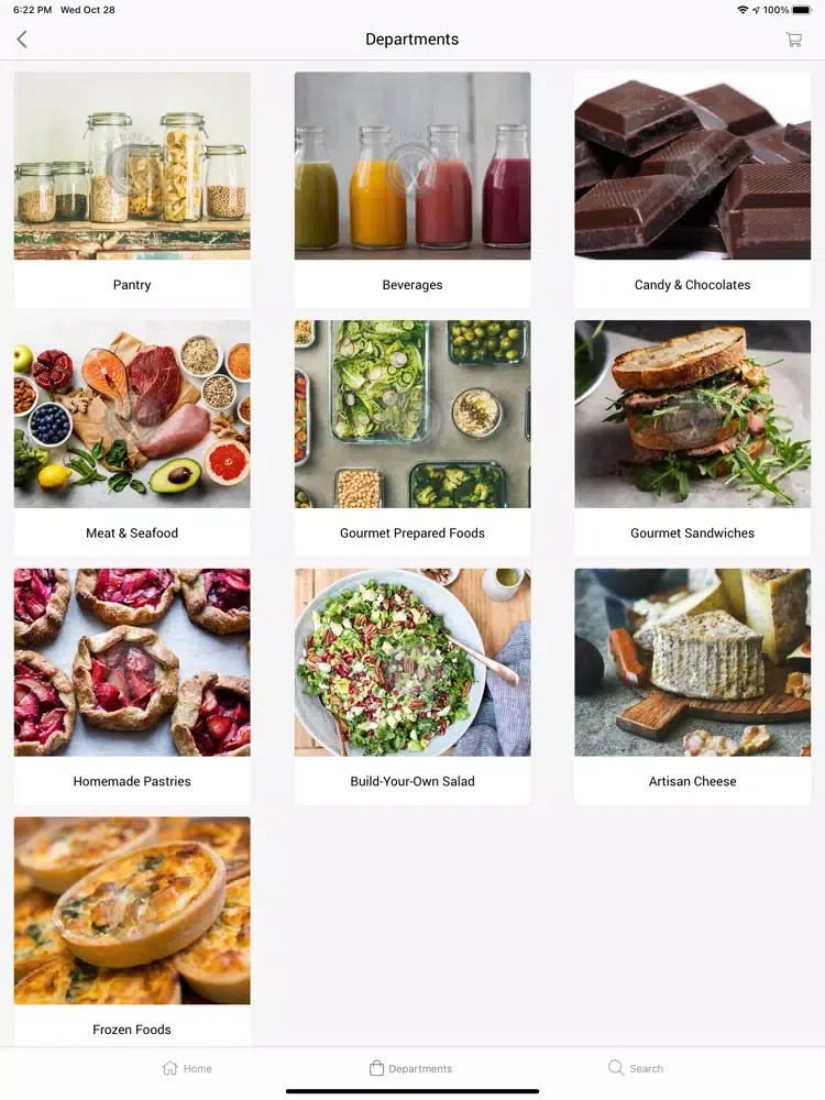 ภาพหน้าจอของ Foodstuffs Gourmet Foods iPad 