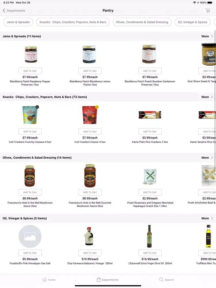 ภาพหน้าจอของ Foodstuffs Gourmet Foods iPad 