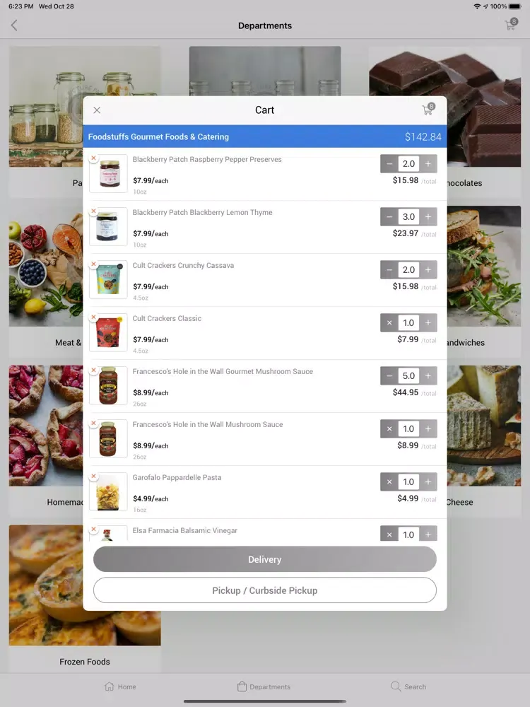 ภาพหน้าจอของ Foodstuffs Gourmet Foods iPad 