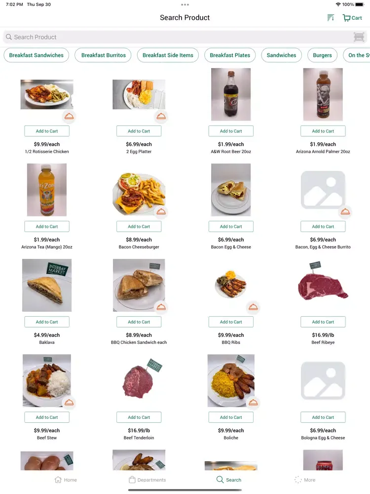 Screenshot di Interbay Market iPad 