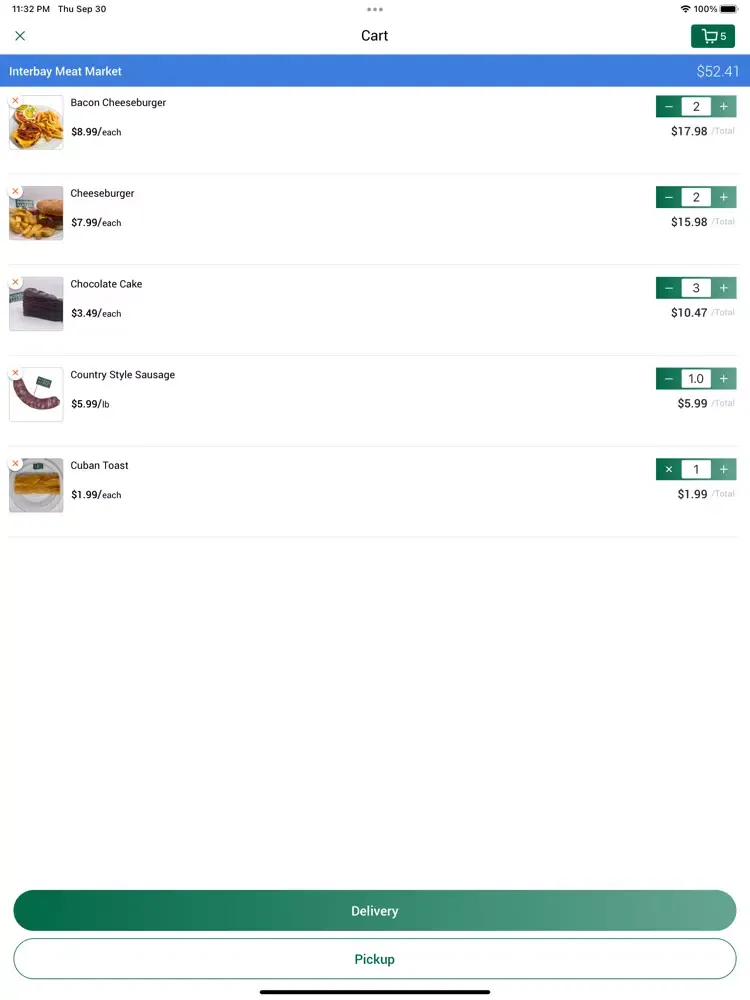 Screenshot di Interbay Market iPad 