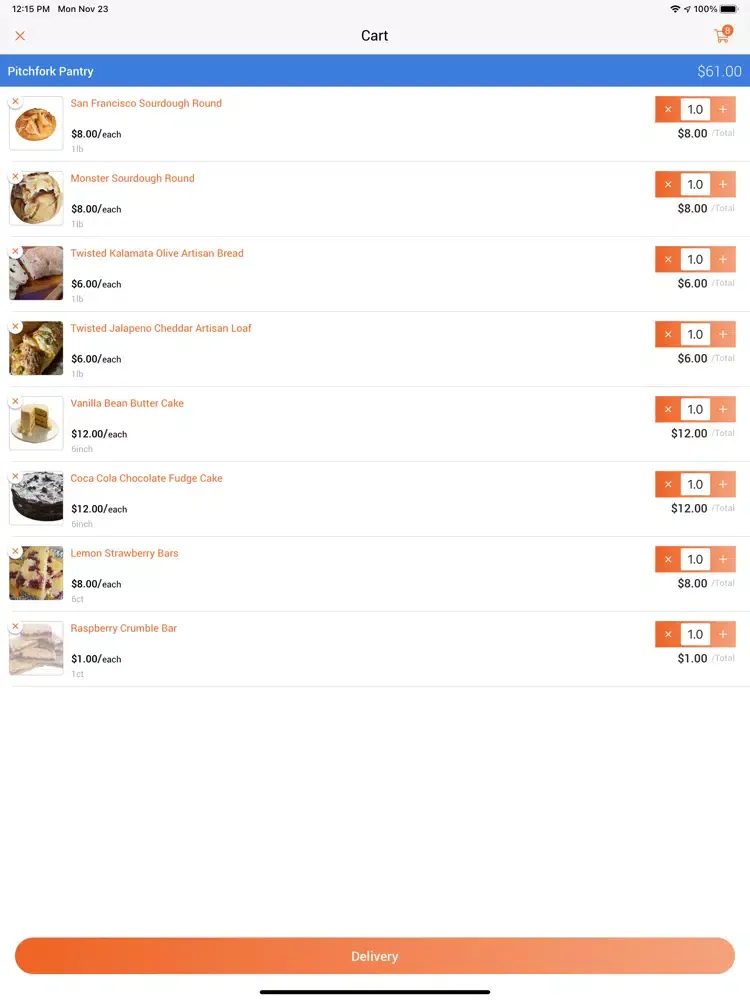 Screenshot di Pitchfork Pantry iPad 