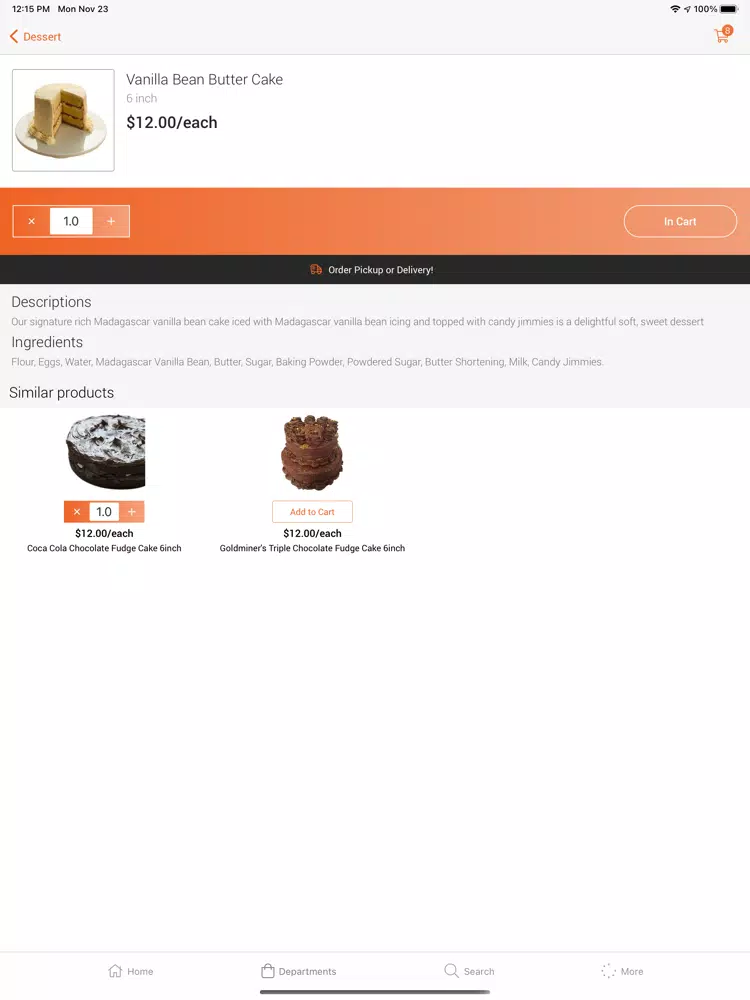 Скриншоты Pitchfork Pantry iPad 
