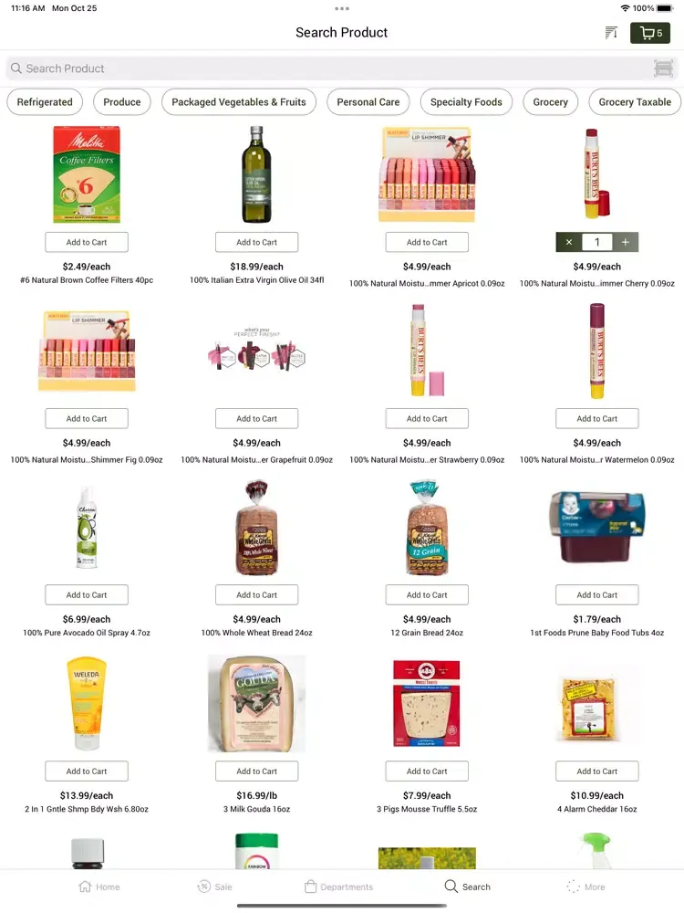 Urban Greens Co-op Market iPad 应用截图