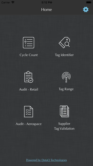 Capturas de tela do RFID Scout