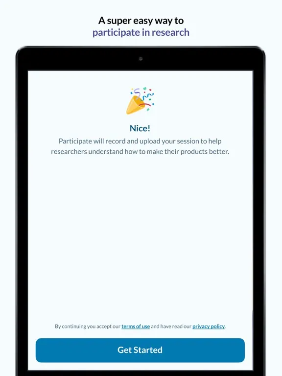 Lookback Participate iPad  স্ক্রিনশট