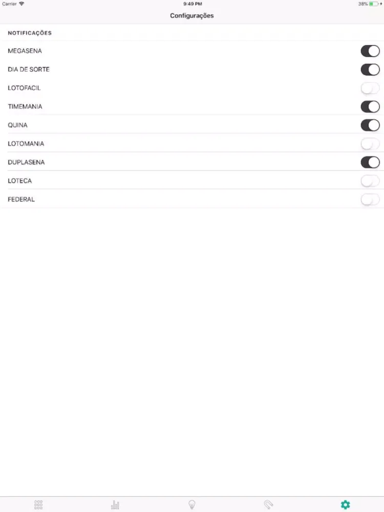 Loteria UP para profissionais iPad  स्क्रीनशॉट