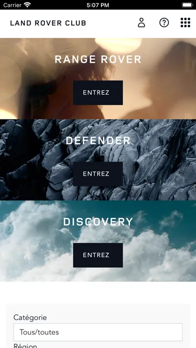 Capturas de pantalla de Land Rover Club France